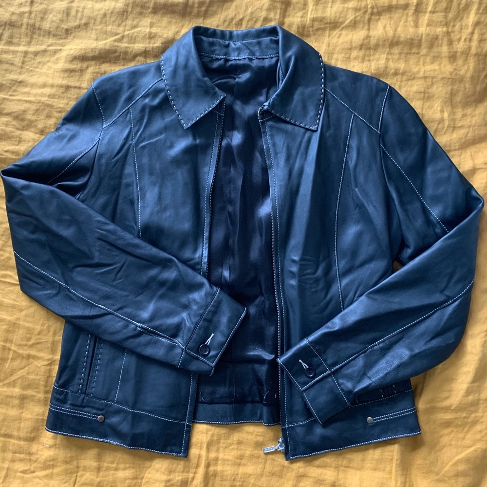 Vintage Cabi REAL leather jacket